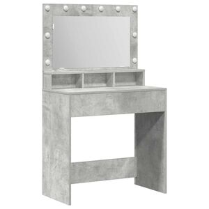 vidaXL Table de Toilette Gris b&eacute;ton 78,5 x 41 x 135 cm