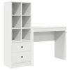 vidaXL Bureau avec tiroir 2 pcs Blanc