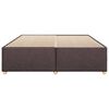 vidaXL Cadre de lit sans matelas marron fonc&eacute; 200x200 cm tissu