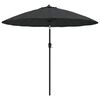 vidaXL Parasol d'ext&eacute;rieur avec m&acirc;t en aluminium 250 cm Anthracite