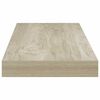vidaXL &Eacute;tag&egrave;res murales flottantes 4 pcs ch&ecirc;ne 60x23,5x3,8 cm MDF