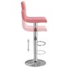 vidaXL Tabourets de bar lot de 2 rose velours