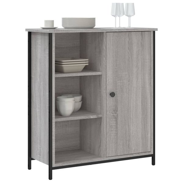 vidaXL Buffet sonoma gris 70x30x80 cm bois d'ing&eacute;nierie