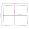 vidaXL Voile de parasol tissu oxford rectangulaire 2,5x3,5m vert fonc&eacute;
