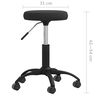 vidaXL Chaise pivotante de bureau Noir Velours