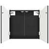 vidaXL Cabinet pour cible Noir 56 x 12 x 63 cm Bois d'ing&eacute;nierie