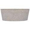 vidaXL Lavabo Gris Ø40x15 cm Marbre