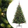 vidaXL Arbre de No&euml;l artificiel &agrave; charni&egrave;res 150 LED Vert 150 cm