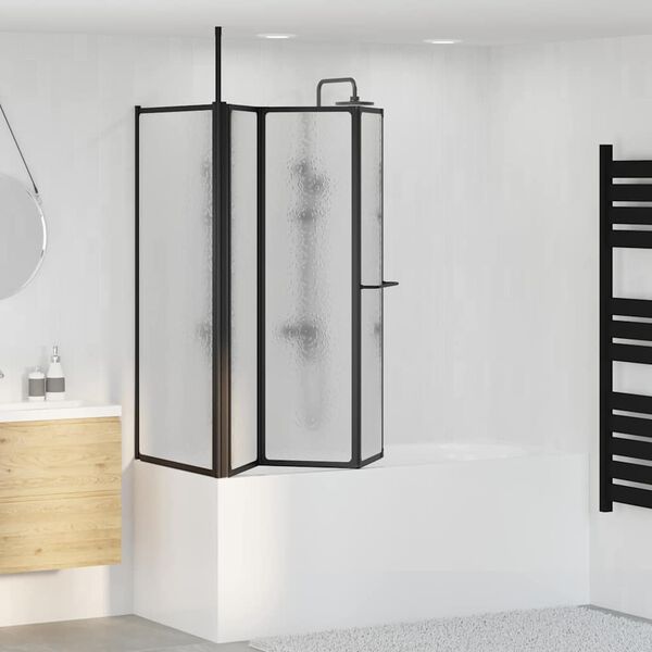 vidaXL Paroi de douche Blanc 120 x 70 x 137 cm Aluminium
