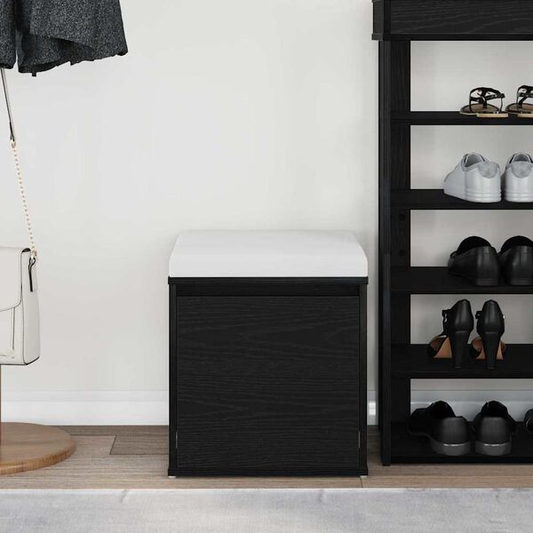 vidaXL Commode Chêne noir 40,5 x 40 x 40 cm Bois d'ingénierie