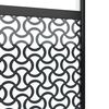 vidaXL Porte en verre Fretwork Noir 90 x 2 x 205 cm Aluminium