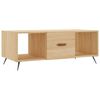 vidaXL Table basse ch&ecirc;ne sonoma 102x50x40 cm bois d'ing&eacute;nierie