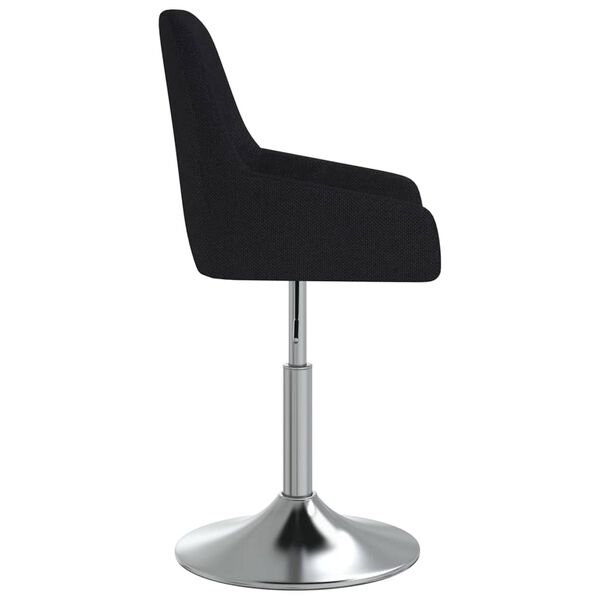 vidaXL Tabouret de bar Noir Tissu