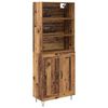 vidaXL Haut Armoire 2 pc Bois ancien 69,5 x 34 x 180 cm