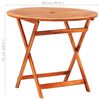 vidaXL Ensemble &agrave; manger d'ext&eacute;rieur pliable 5 pcs Bois d'eucalyptus