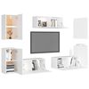 vidaXL Ensemble de meubles TV 7 pcs Blanc Bois d'ing&eacute;nierie