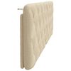 vidaXL Coussin de t&ecirc;te de lit cr&egrave;me 160 cm tissu