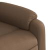 vidaXL Fauteuil de massage inclinable Marron Tissu