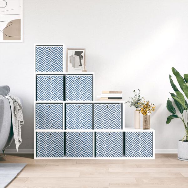 vidaXL Bo&icirc;tes de rangement pliables 10 pcs 32x32x32 cm tissu intiss&eacute;