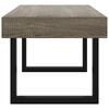 vidaXL Table basse Gris et noir 90x45x40 cm MDF et fer