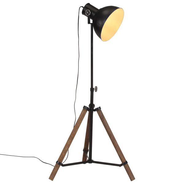 vidaXL Lampadaire 25 W noir 75x75x90-150 cm E27