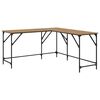 vidaXL Bureau Ch&ecirc;ne artisanal 149 x 149 x 75 cm Bois d'ing&eacute;nierie