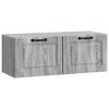 vidaXL Meuble TV mural Sonoma gris 78,5 x 31 x 30 cm Bois d'ing&eacute;nierie