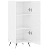 vidaXL Buffet Blanc brillant 34,5x34x90 cm Bois d'ing&eacute;nierie