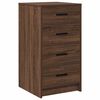 vidaXL Table de Toilette avec tiroir 3 pcs Marron 40 x 41 x 135 cm