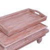 vidaXL Table basse Marron 90x50x40 cm Bois d'acajou massif