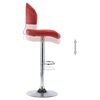 vidaXL Tabourets de bar lot de 2 rouge bordeaux similicuir