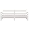 vidaXL Lit coulissant sans matelas blanc 2x(90x190) cm