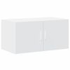 vidaXL Armoire murale blanc 80x42,5x40 cm bois d'ing&eacute;nierie