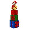 vidaXL D&eacute;coration de No&euml;l bo&icirc;te cadeau 5 pc 125 LED Blanc chaud