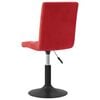 vidaXL Chaises &agrave; manger pivotantes lot de 6 rouge bordeaux velours