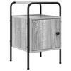 vidaXL Table de chevet Sonoma gris 35 x 36,5 x 56 cm Bois d'ing&eacute;nierie