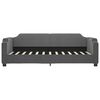 vidaXL Lit de repos sans matelas gris fonc&eacute; 80x200 cm tissu