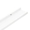 vidaXL &Eacute;tag&egrave;res &agrave; rebord pour cadre photo 2 pcs Blanc 40x9x3 cm MDF
