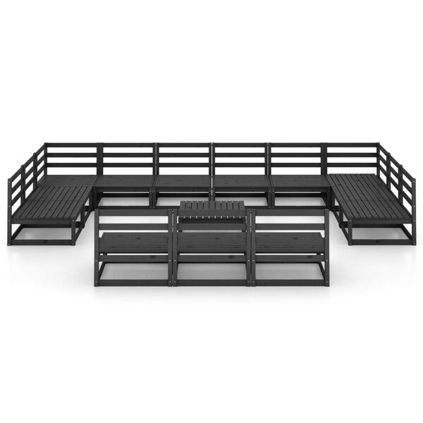 vidaXL Salon de jardin 14 pcs bois de pin massif