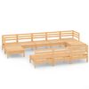 vidaXL Salon de jardin 10 pcs Bois de pin massif