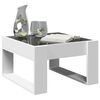 vidaXL Table basse avec LED infini blanc 50x53x30 cm