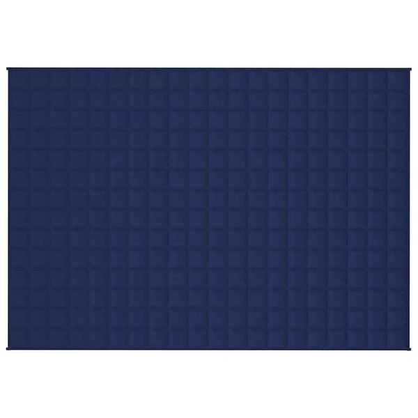 vidaXL Couverture lest&eacute;e Bleu 138x200 cm 6 kg Tissu