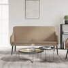vidaXL Banc Cappuccino 110x76x80 cm Similicuir