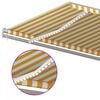vidaXL Auvent automatique capteur de vent/LED 600x300cm Jaune et blanc