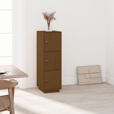 vidaXL Buffet haut Marron miel 34x40x108,5 cm Bois massif de pin