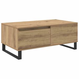 vidaXL Table basse Ch&ecirc;ne artisanal 90 x 50 x 36,5 cm Bois d'ing&eacute;nierie