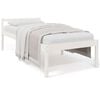 vidaXL Lit pour personne &acirc;g&eacute;e sans matelas blanc 75x190 cm