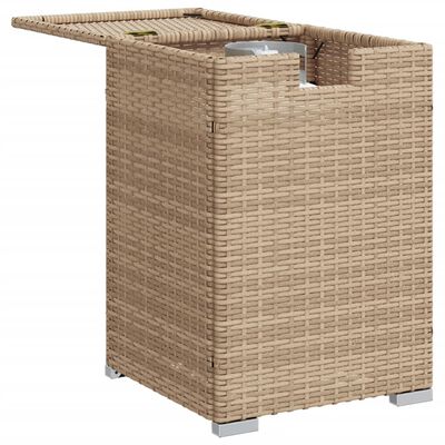 vidaXL Table de couverture de bouteille de propane beige 40x40x60 cm