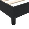 vidaXL Sommier &agrave; lattes de lit avec matelas noir 80x210 cm velours
