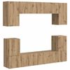 vidaXL Ensemble meuble TV 5 pc Ch&ecirc;ne artisanal Bois d'ing&eacute;nierie